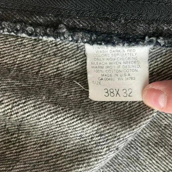 Lee Mens Black Jeans 38x32 Regular Fit - Picture 9 of 10